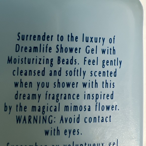 Vintage 2003 AVON Dream life Shower Gel With Moisturizing Beads NEW Sealed - Picture 4 of 6